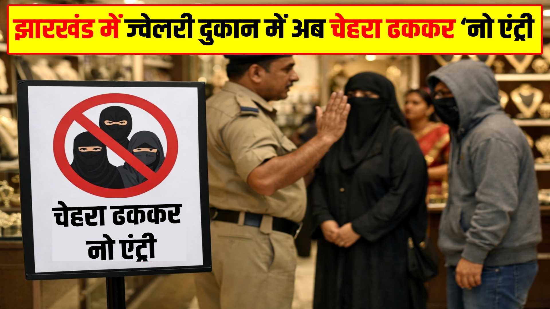 No Entry With Covered Face