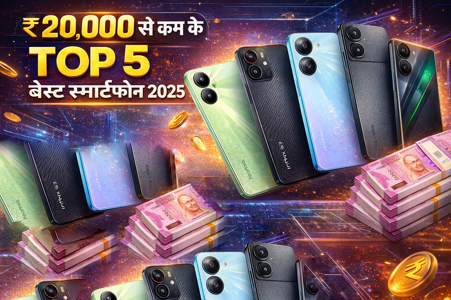 Top 5 Best Smartphones Under ₹20,000