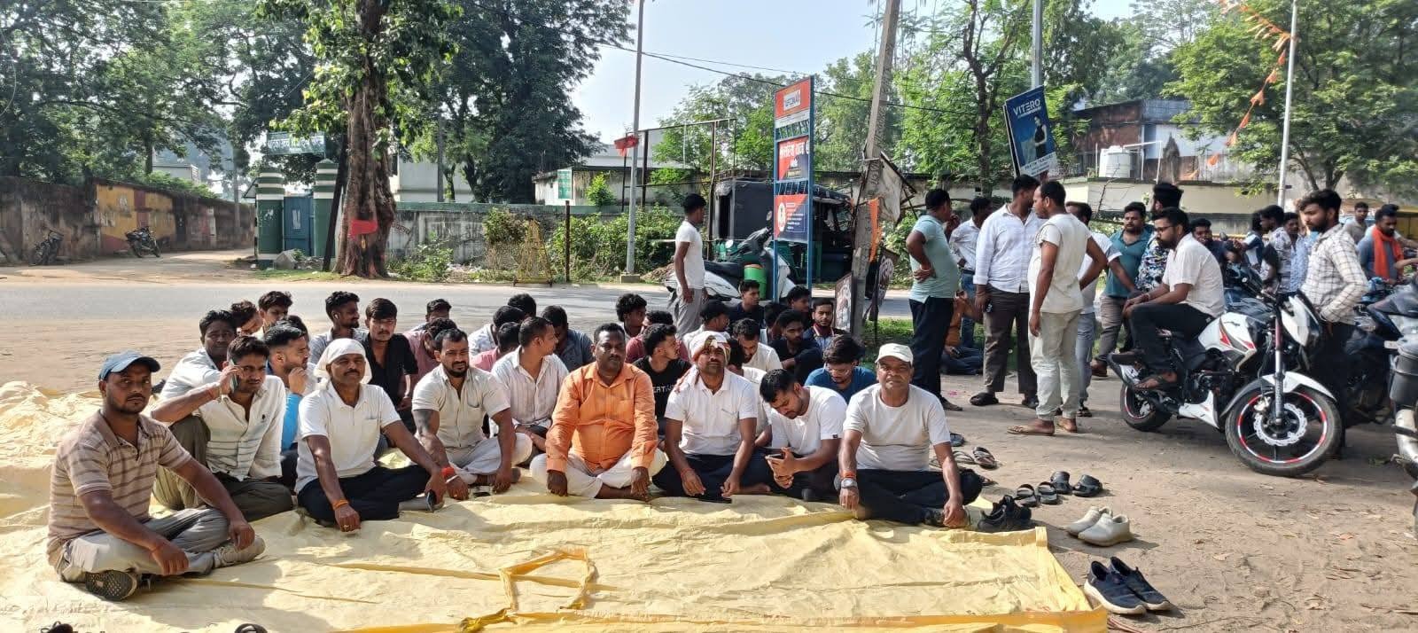 सरिया-थाना-घेराव-भाजपा-कार्यकर्ताओं-का-हंगामा